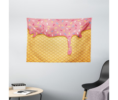 Waffle Pattern Wide Tapestry