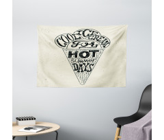 Cool Ice Cream Wide Tapestry