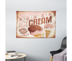 Retro Pop Art Wide Tapestry