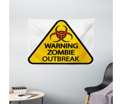 Warning Outbreak Wide Tapestry