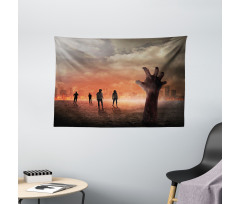 Death Burning City Wide Tapestry