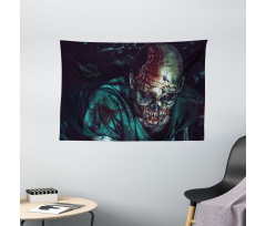 Fearful Vampire Wide Tapestry