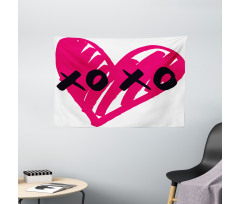 Calligraphy Lovers Wide Tapestry