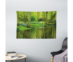 Forest with Lake Botany Wide Tapestry