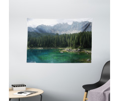 Aerial View Pines Lake Wide Tapestry