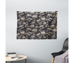 Grunge Scary Evil Wide Tapestry