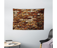 Old Grunge Brick Wall Wide Tapestry