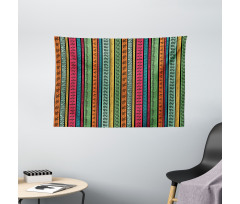 Native Borders Wide Tapestry