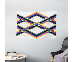 Zigzag Colorful Wide Tapestry