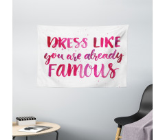 Fashion Words Wide Tapestry