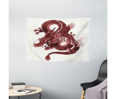 Japanese Noble Monster Wide Tapestry