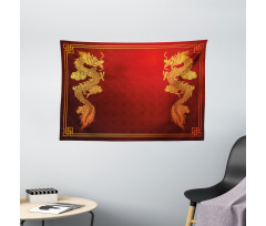 Historic Creature Wide Tapestry