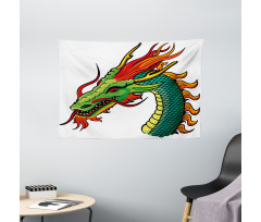 Monster Portrait Fantasy Wide Tapestry