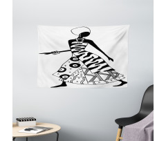 Native Tribal Wide Tapestry
