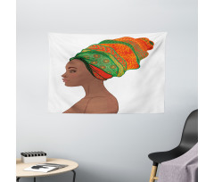 Young Afro Beauty Wide Tapestry