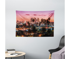 Los Angeles Palms Wide Tapestry