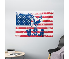 American Flag Wide Tapestry