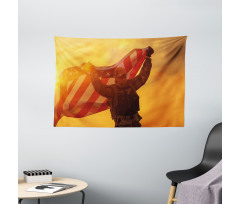 Victory Flag Wide Tapestry