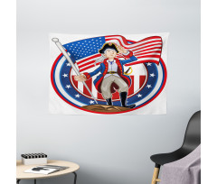 Patriot Emblem Wide Tapestry