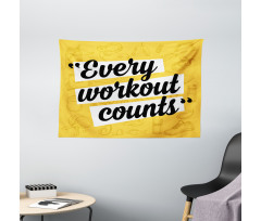 Every Workout Counts Wide Tapestry