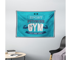 Fit Life Bodybuilding Wide Tapestry