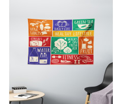 Colorful Motivational Wide Tapestry