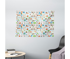 Sports Diet Vitality Wide Tapestry