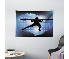 Wightlifter Silhouette Wide Tapestry