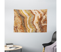 Watercolor Mineral Form Wide Tapestry