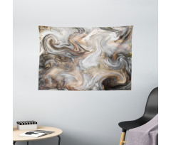 Retro Paintbrush Colors Wide Tapestry