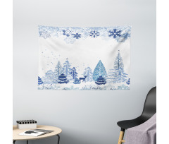 Winter Forest Wide Tapestry