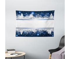 Yule Winter Border Wide Tapestry