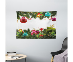 New Year Greeting Wide Tapestry