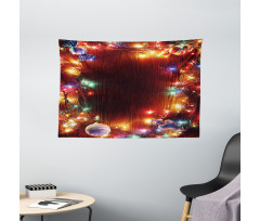 Hipster Grunge Tinsel Wide Tapestry