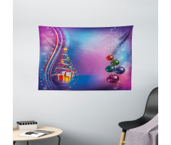 Party Celebration Box Wide Tapestry