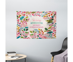 Blossoms Herbs Wide Tapestry