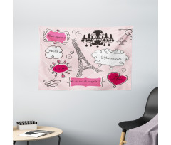 Doodle Frames French Wide Tapestry
