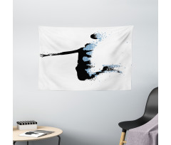 Sports Fractal Wide Tapestry