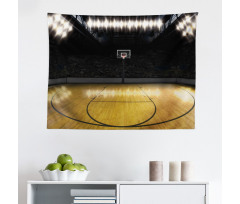 Spor Mikrofiber Geniş Duvar Halısı Basketbol Maçi Desenli