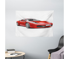 Italian Car Wide Tapestry