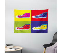 Retro Sport Shoes Wide Tapestry