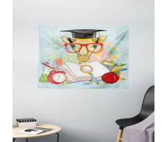 Geek Giraffe Wide Tapestry