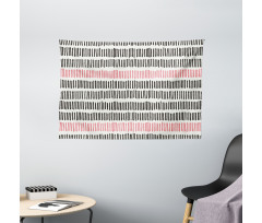 Retro Lines Hipster Wide Tapestry