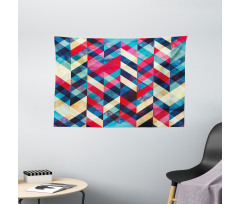 Downward Parallel Lines Wide Tapestry