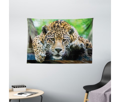 Jaguar Wildcat Feline Wide Tapestry