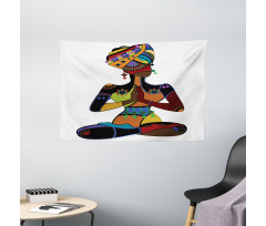 Style Woman Wide Tapestry