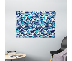 Water Splash Foam Wide Tapestry