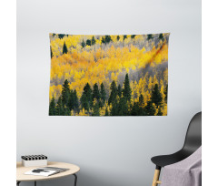 Colorful Aspen Trees USA Wide Tapestry