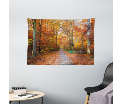 Vibrant Trees Pathway Wide Tapestry