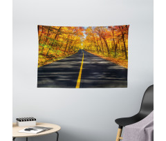 Rural Road Countryside Wide Tapestry